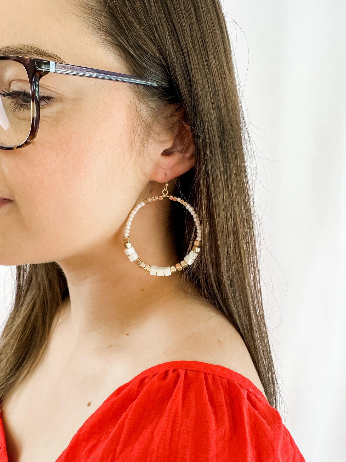 Brunch Date Beaded Drop Earrings