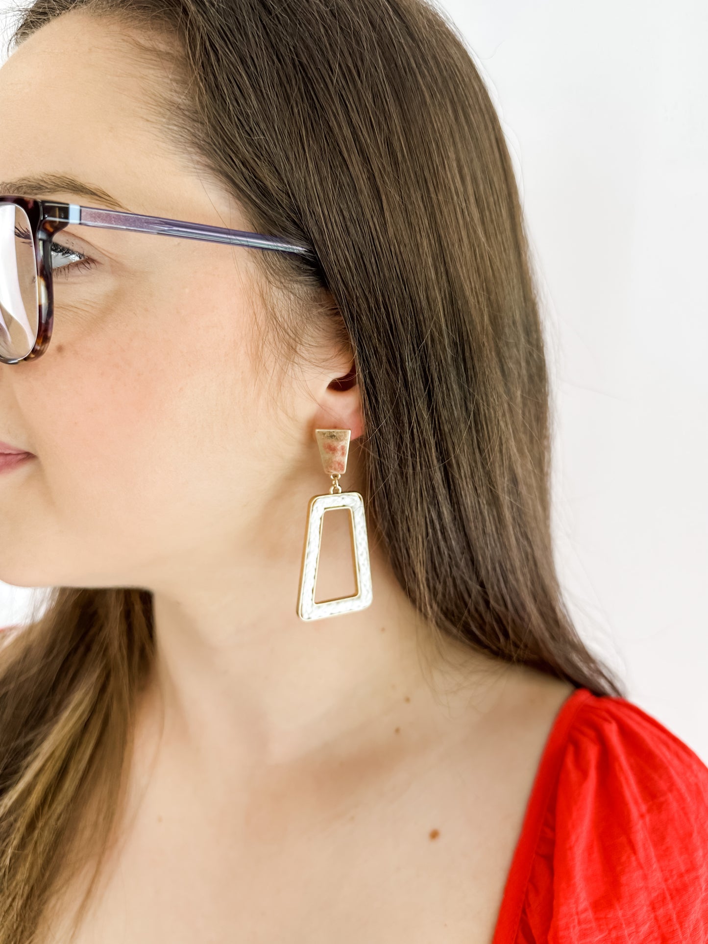 Good Times Rectangle Drop Earrings