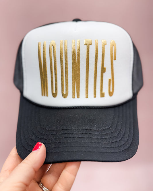 Mounties Gold Puff Trucker Hat