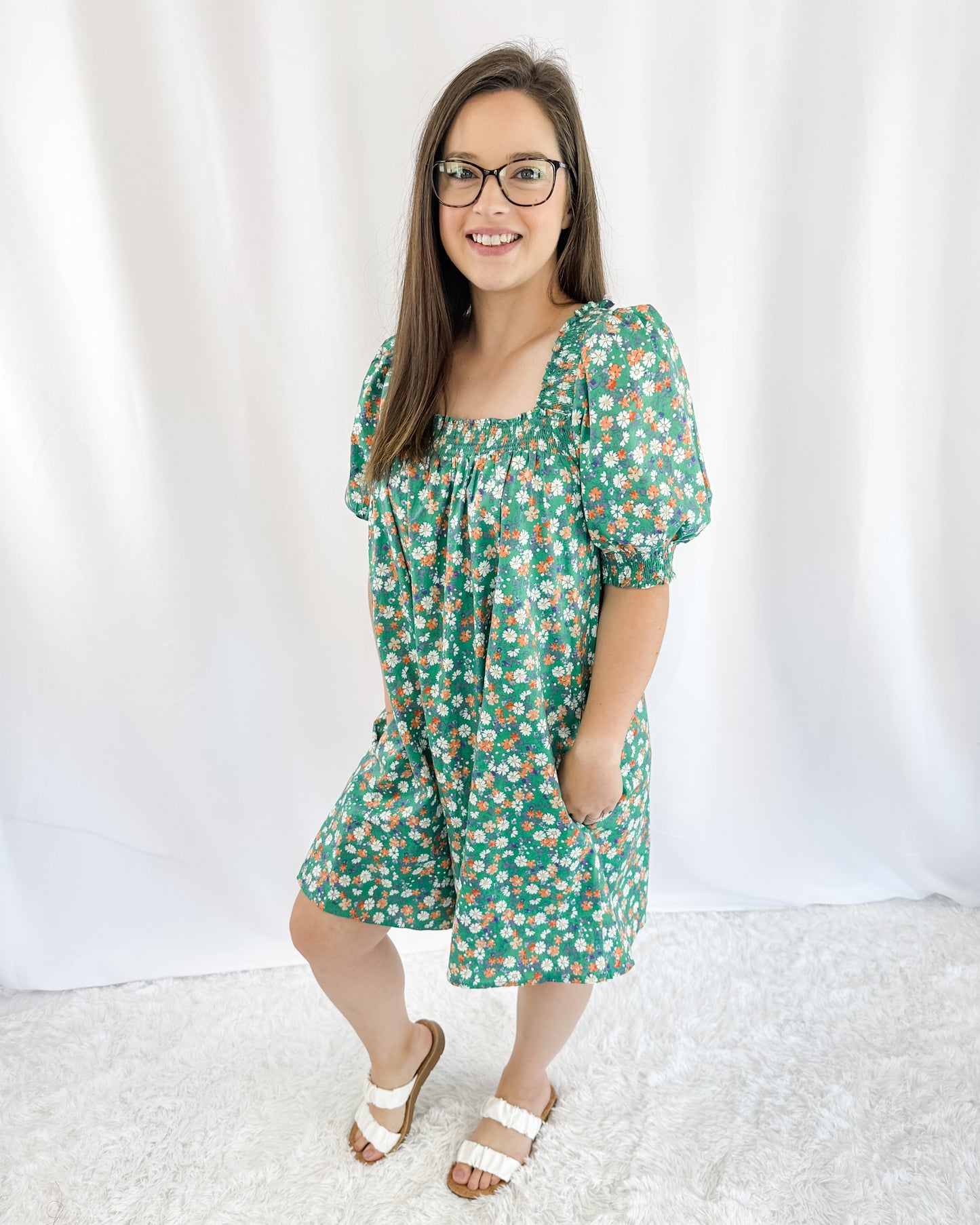 Sweet Meadow Puff Sleeve Dress