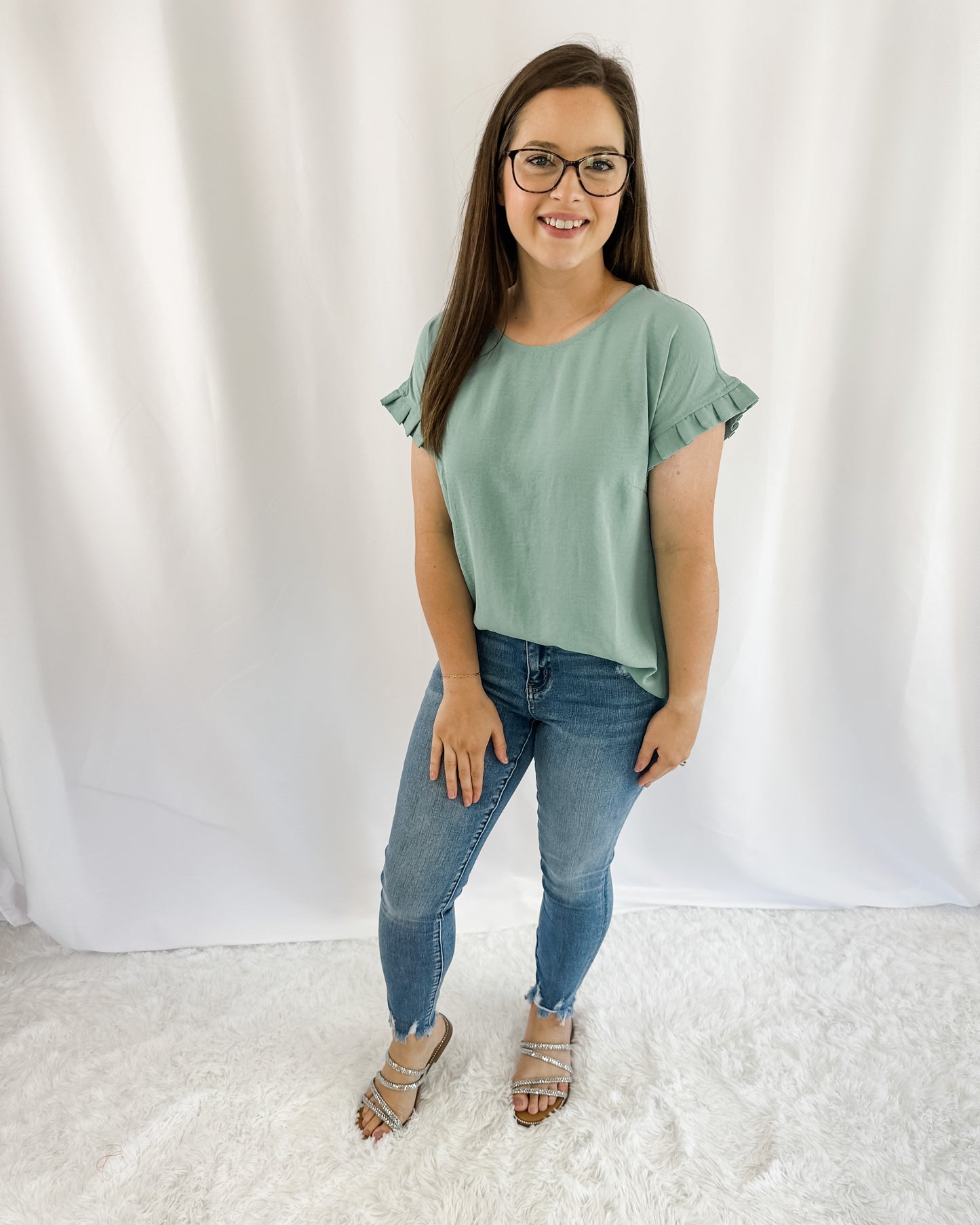 Ready For It Pleated Sleeve Top