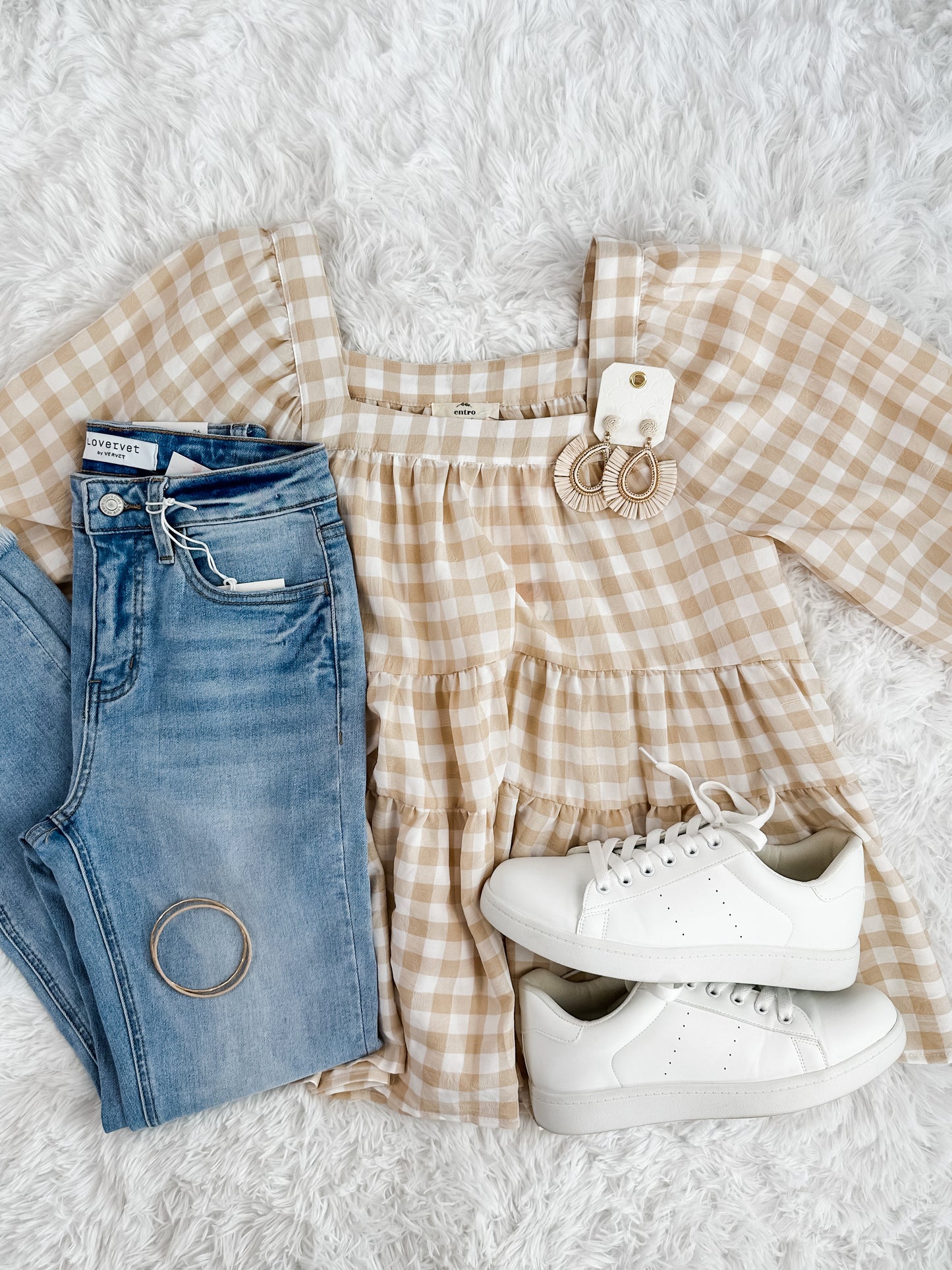 Keep It Up Gingham Top