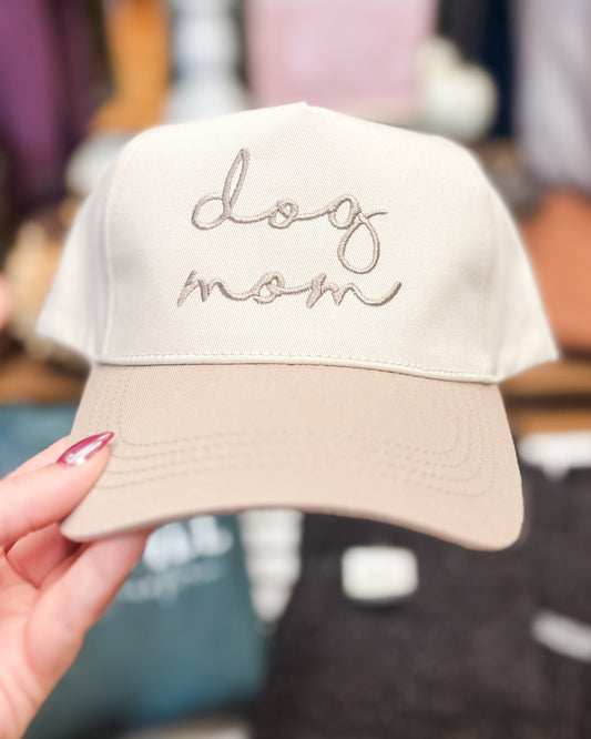 Dog Mom Embroidered Hat