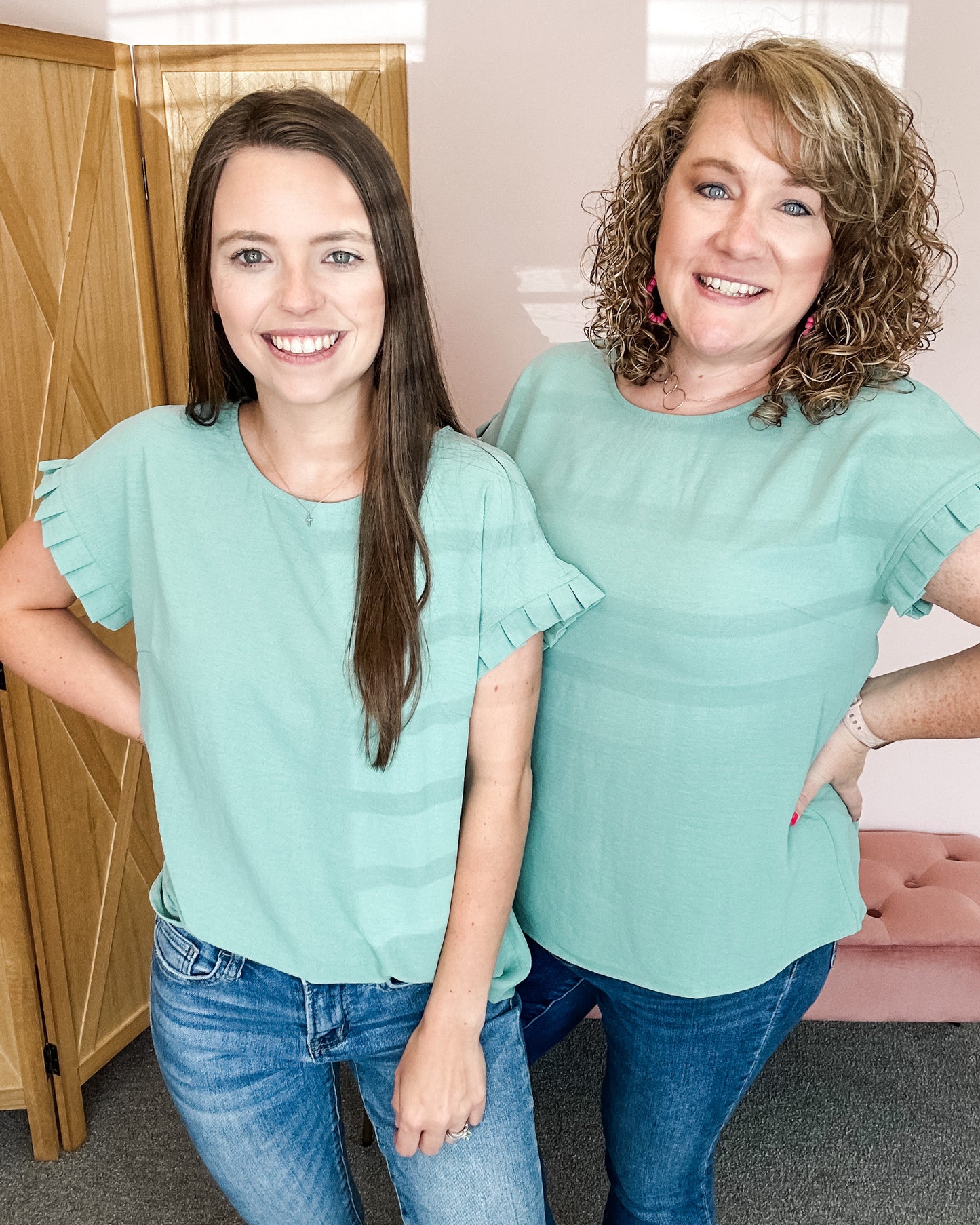 Ready For It Pleated Sleeve Top