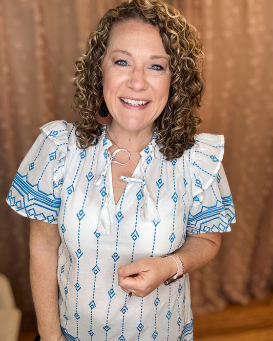 Stand Out Embroidery Top