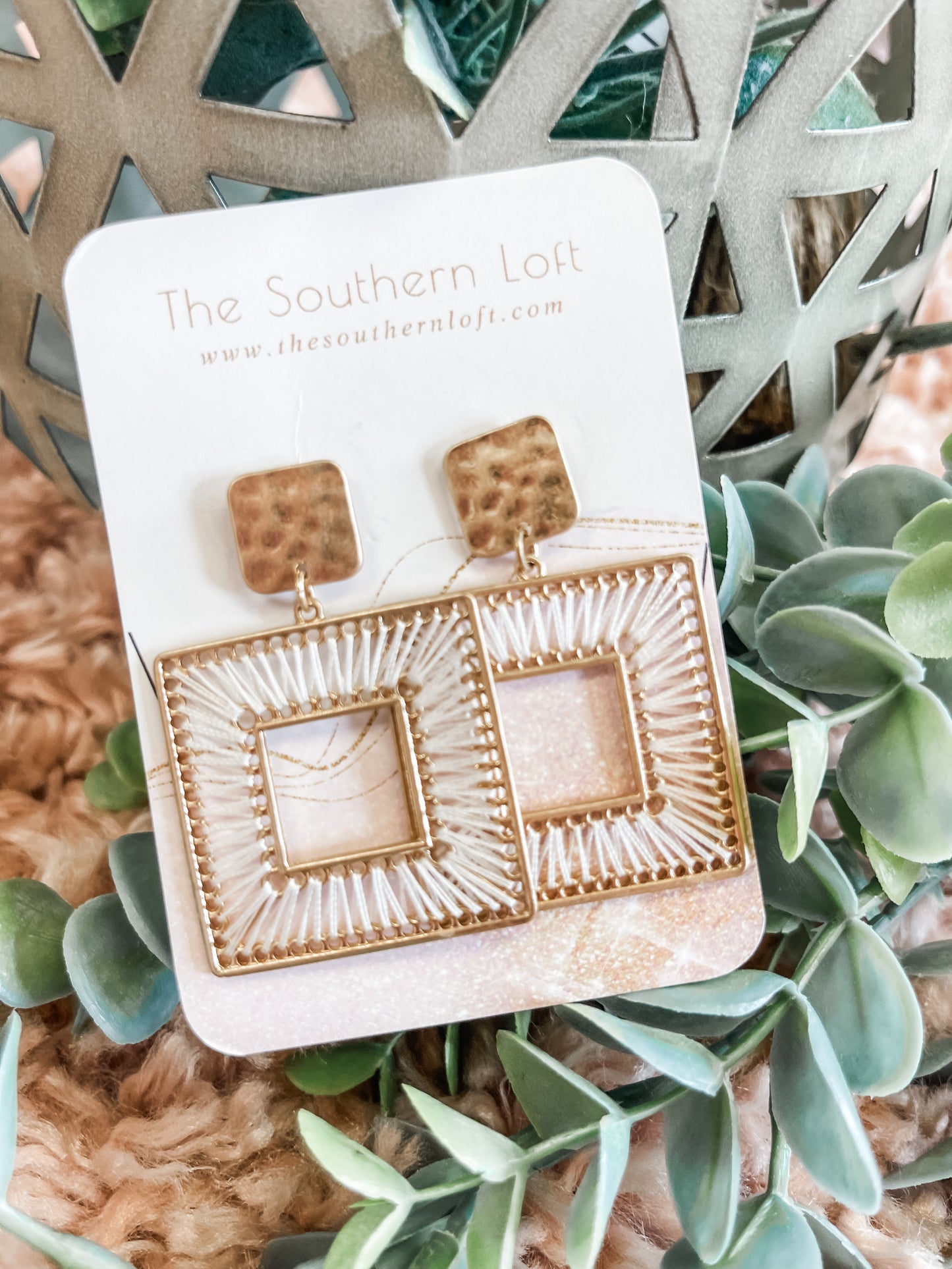 Square Up Drop Earrings