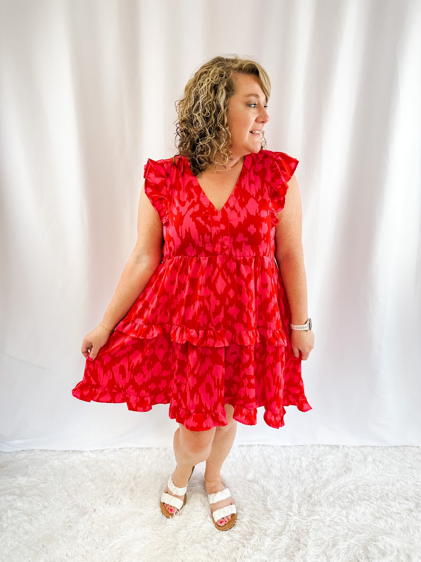 Find Me Again Animal Print Dress