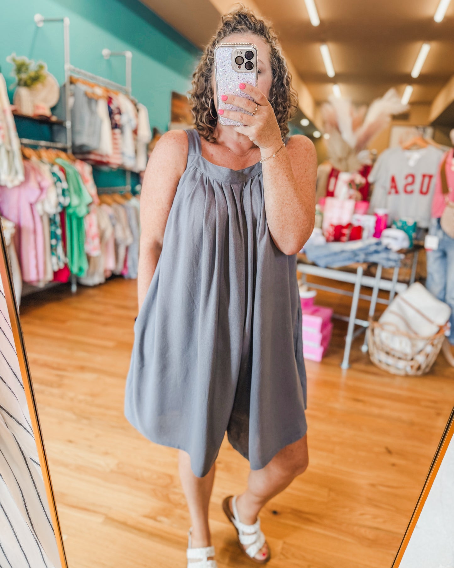 Let's Flow Linen Blend Romper