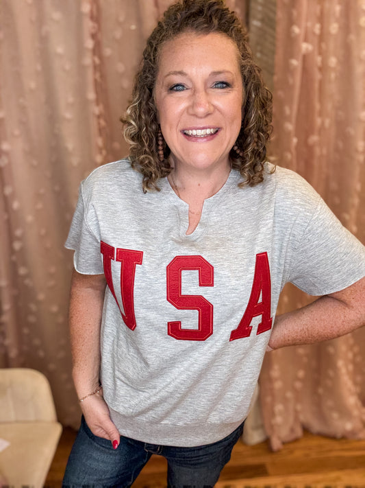 Patch Me USA Loose Tee