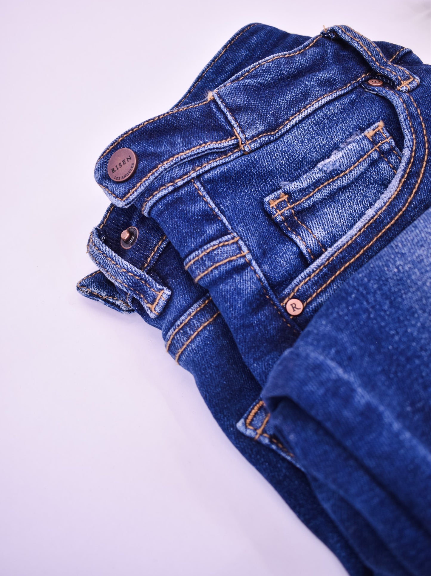 RISEN Tummy Control Crop Skinny Jeans