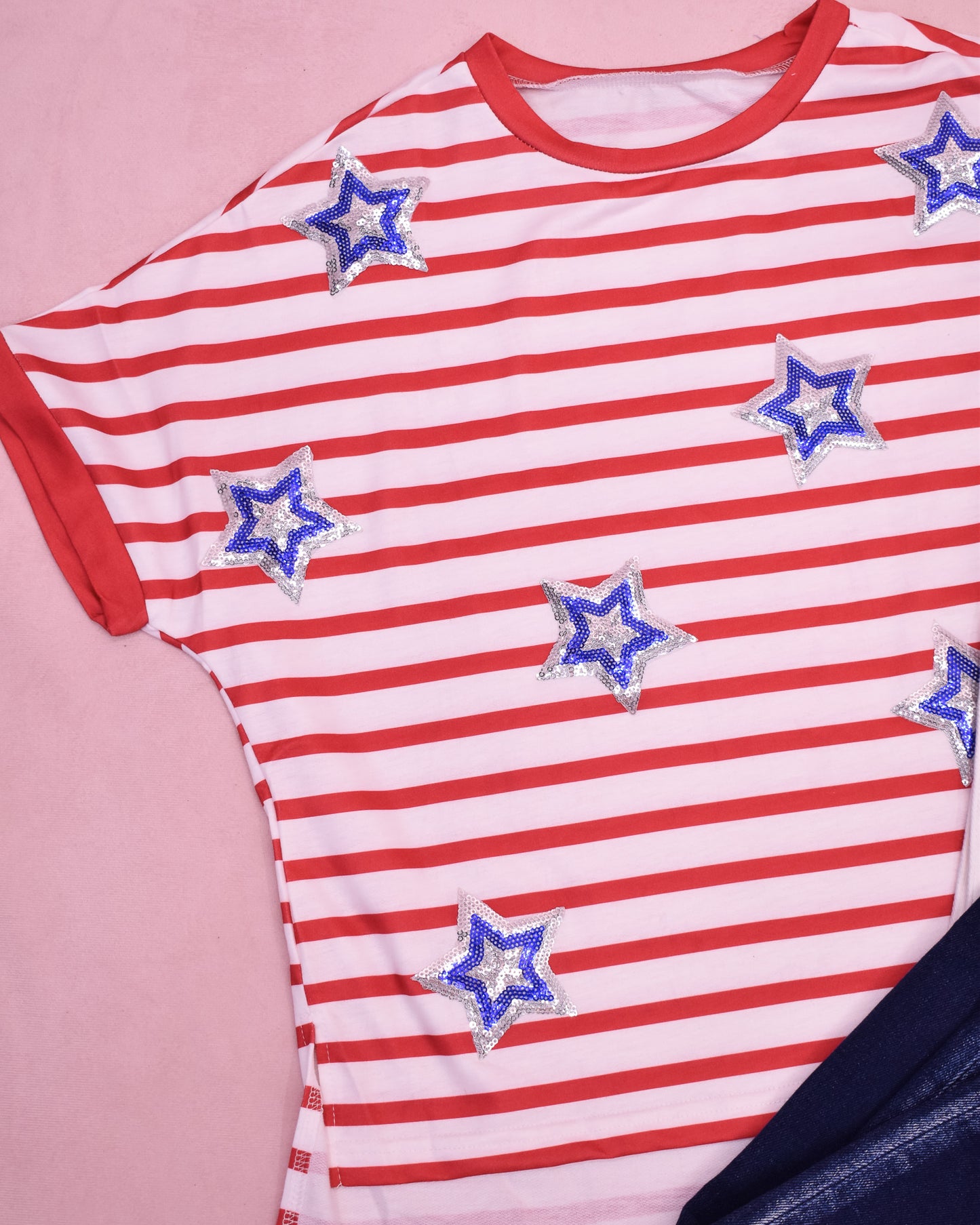 Shine Bright Sequin Star Top