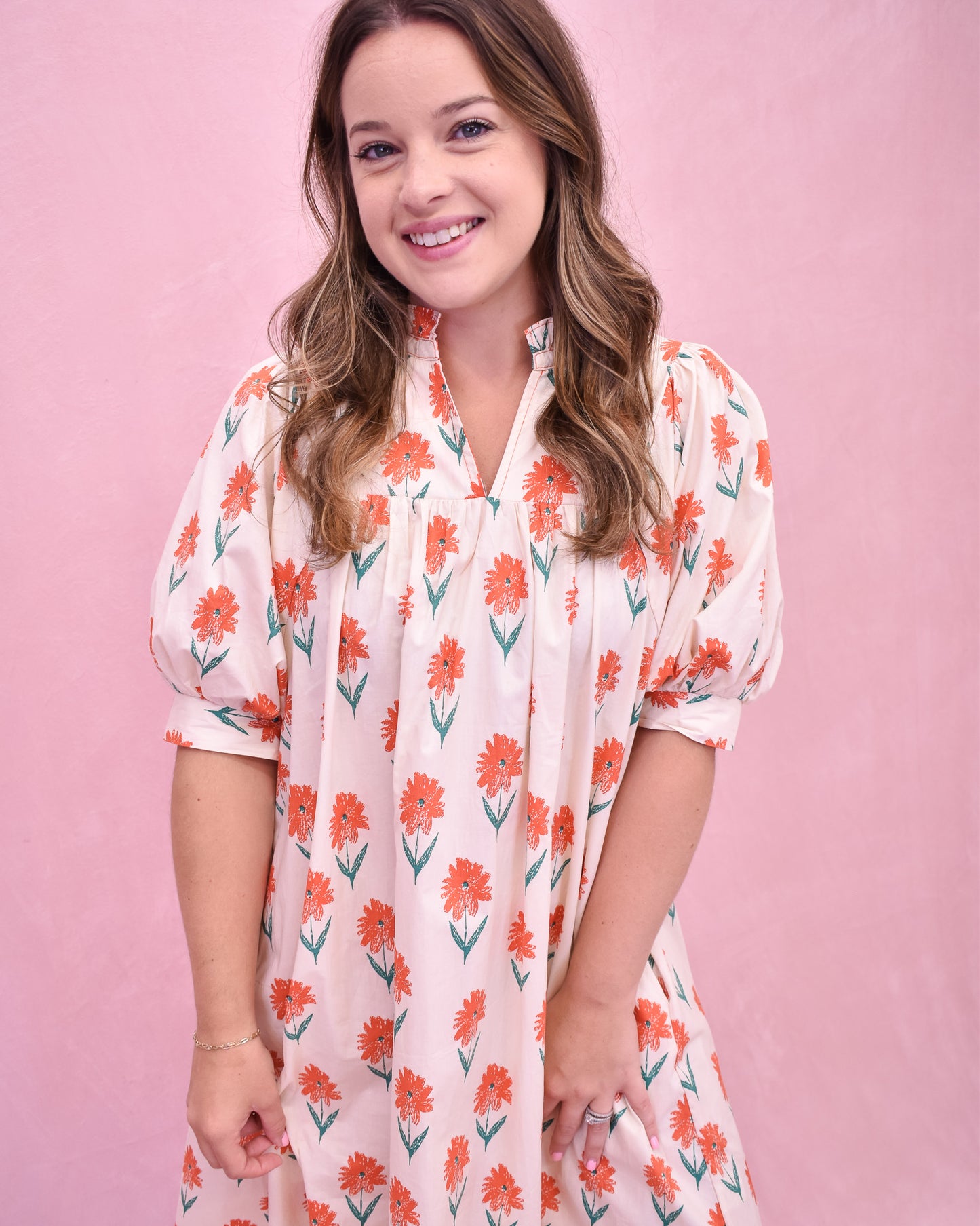 Sunset Stroll Floral Mini Dress