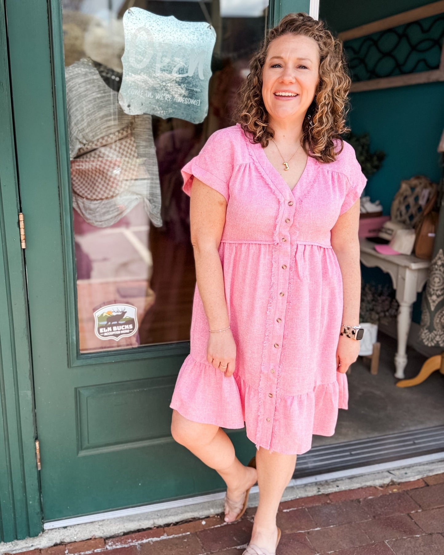 Ever So Chic Unfinished Hem Dress - The Southern Loft