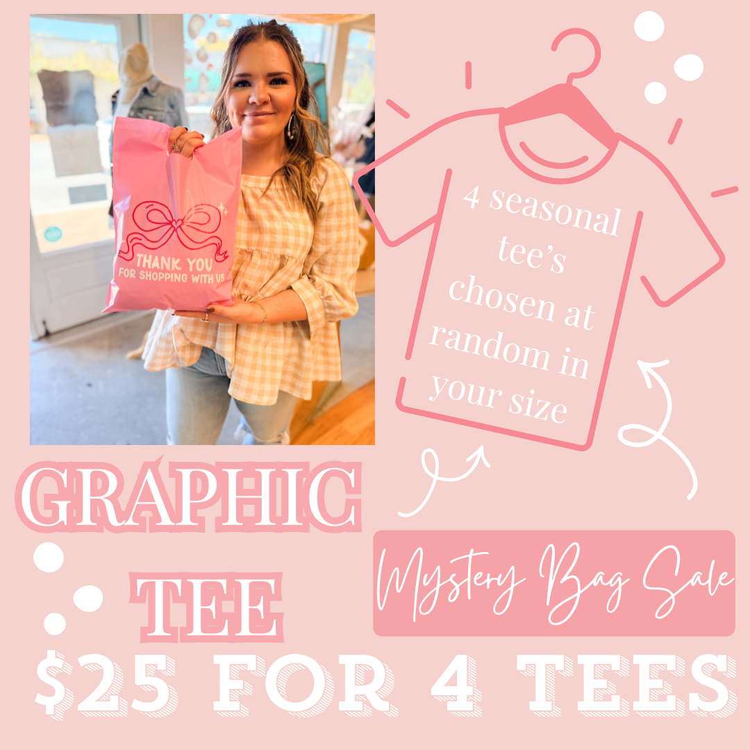 Mystery Bag Graphic Tee Sale!