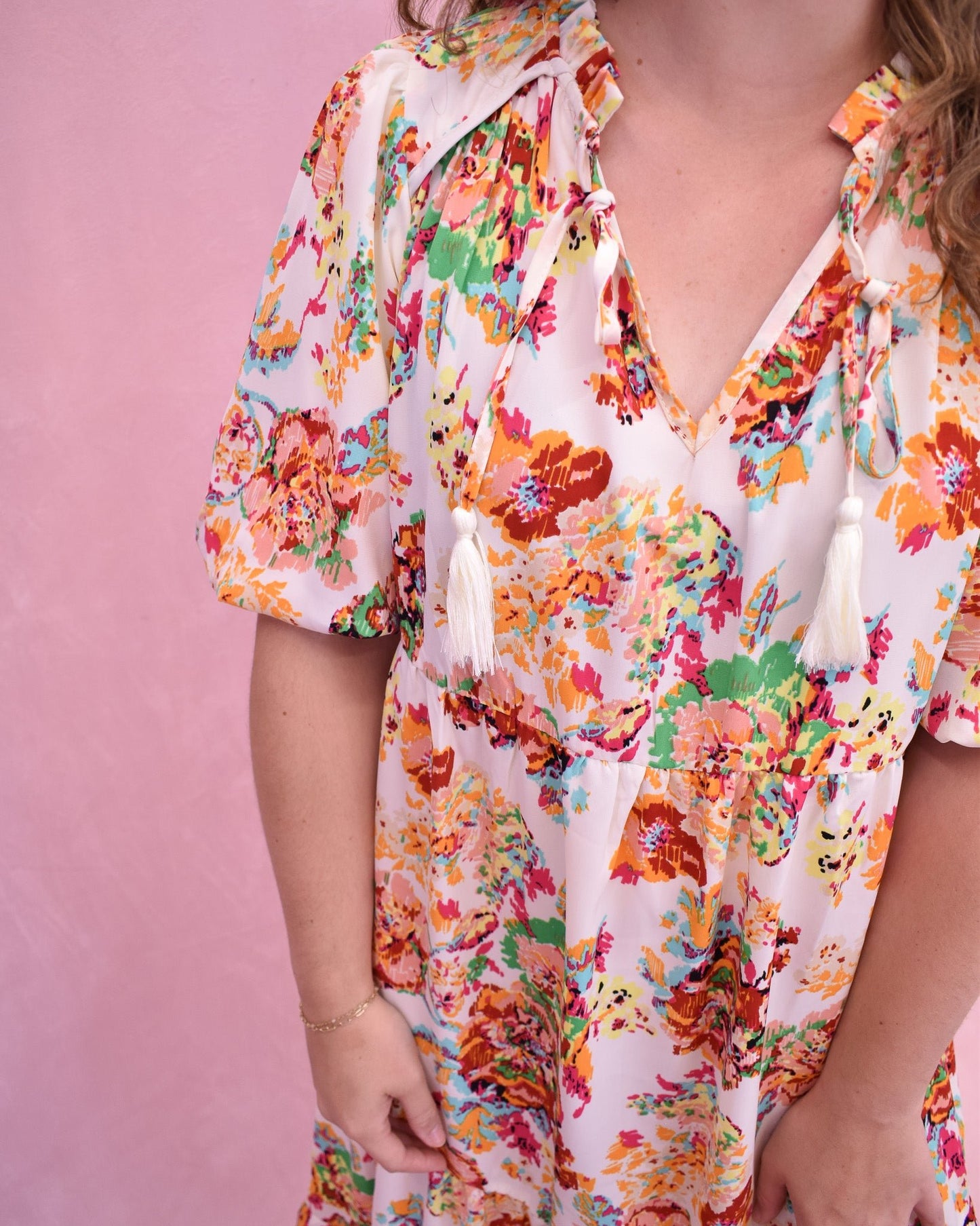 Sunkissed Reverie Floral Print Midi Dress - The Southern Loft