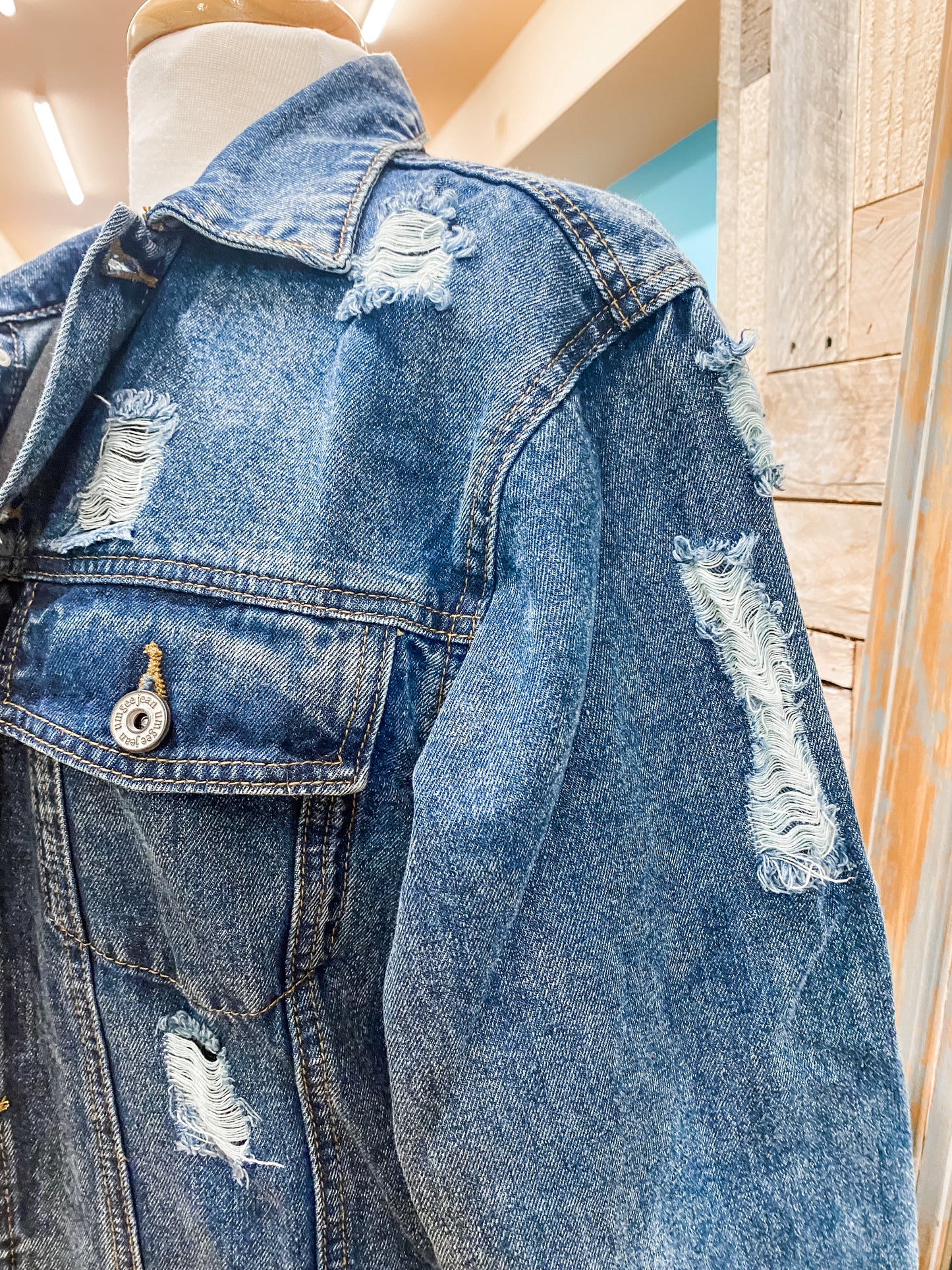 Acid Wash Denim Jacket