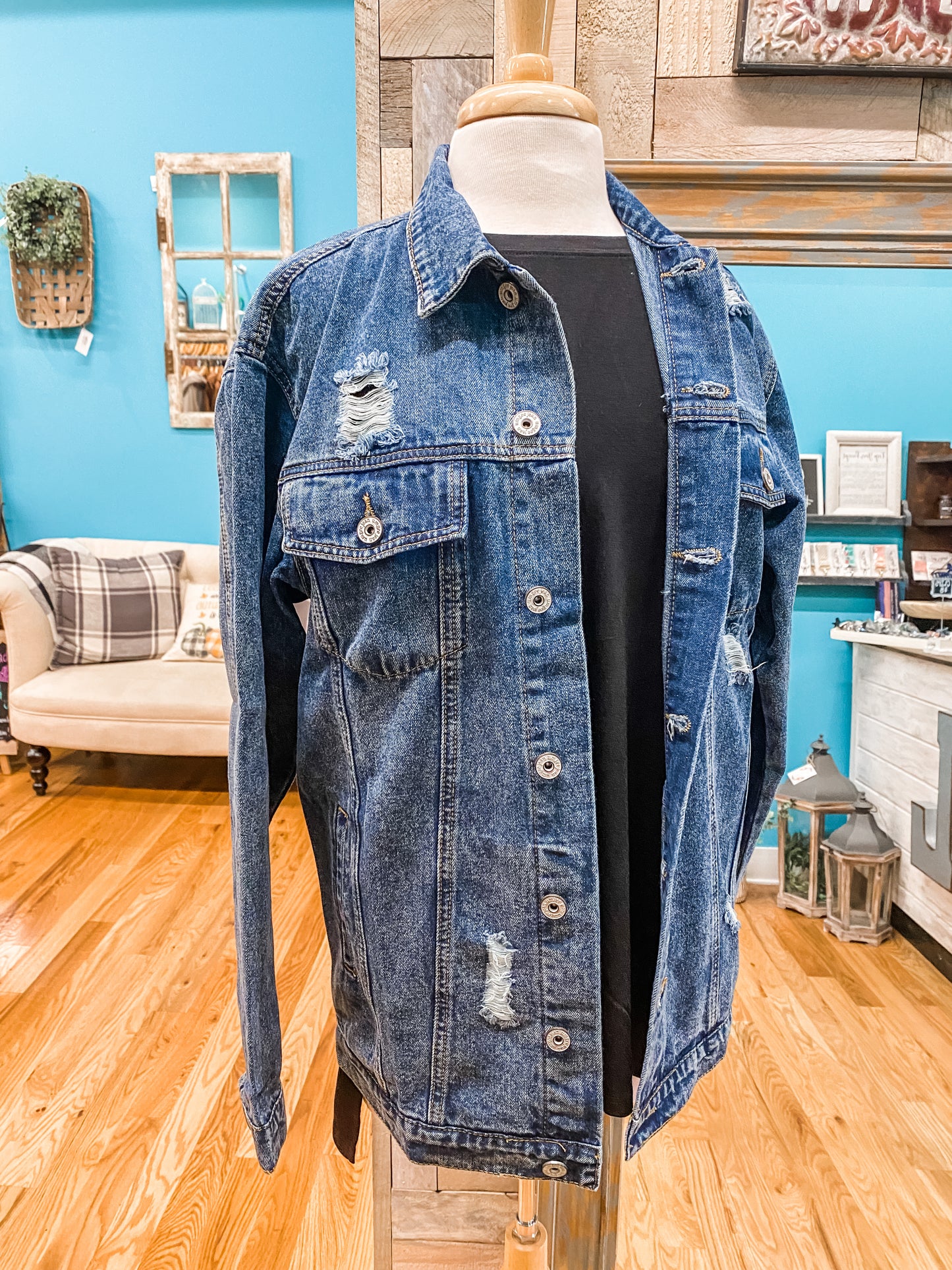 Acid Wash Denim Jacket