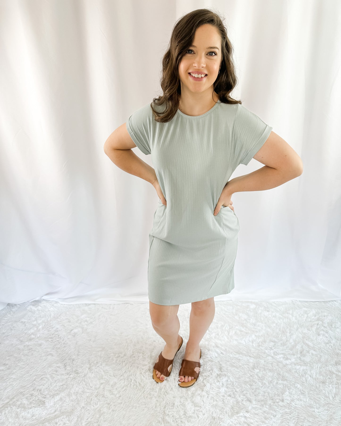 Making It Easy Mini Shift Dress