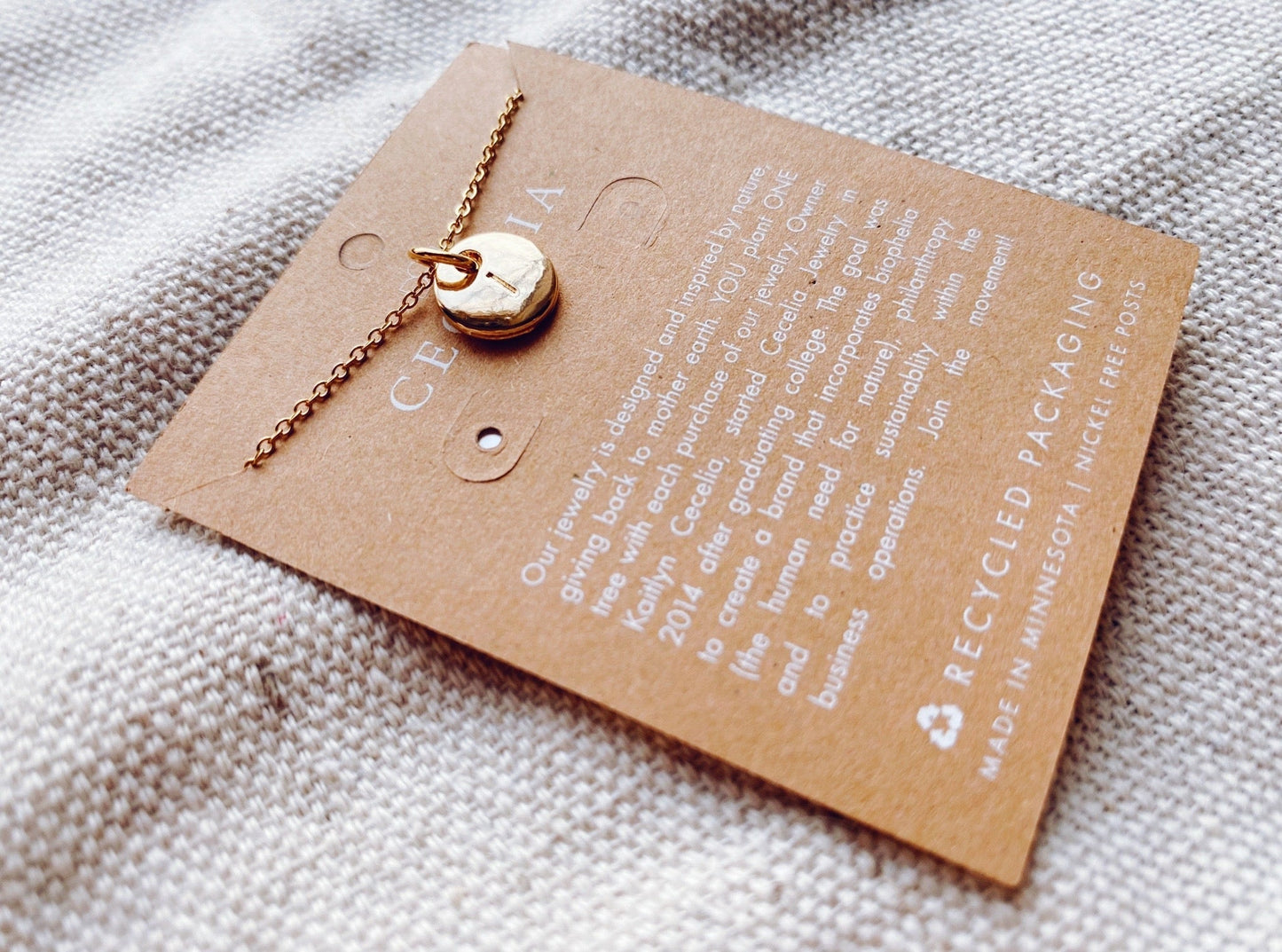 Written In Gold Initial Charm Necklace - The Southern Loft