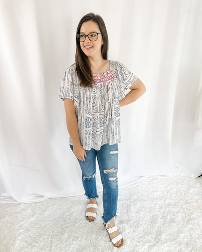 All Too Well Embroidered Top