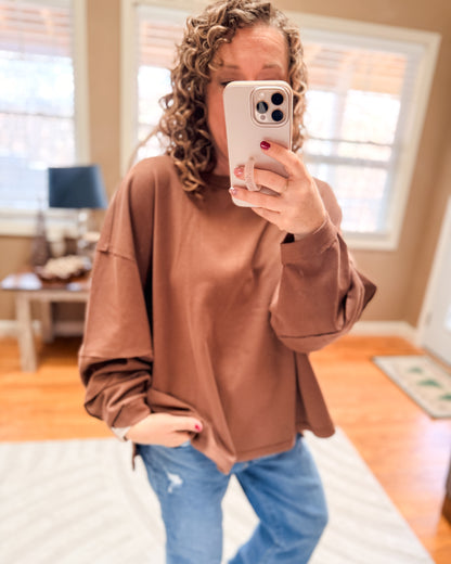 Cafe Cozy Oversized Pullover