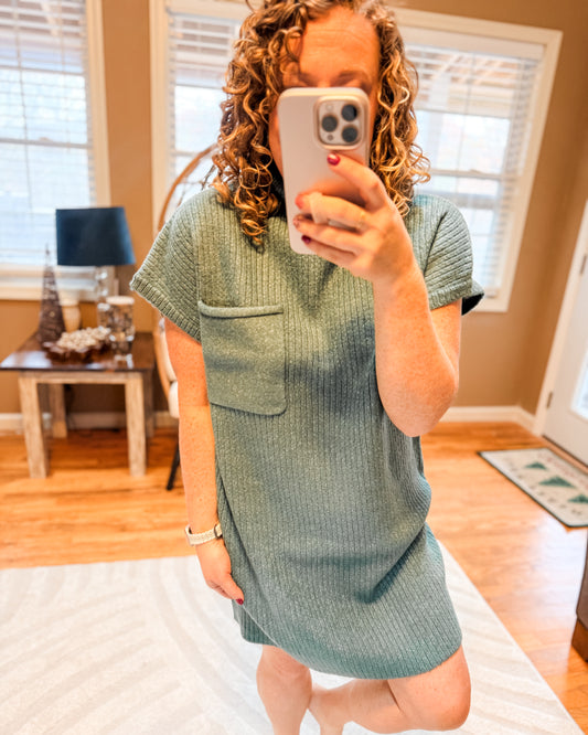 Chalet Charm Mock Neck Sweater Dress