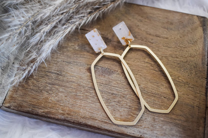 Never Say Never Gold Drop Earrings