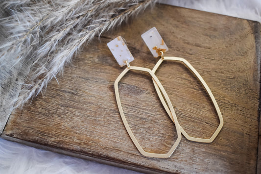 Never Say Never Gold Drop Earrings