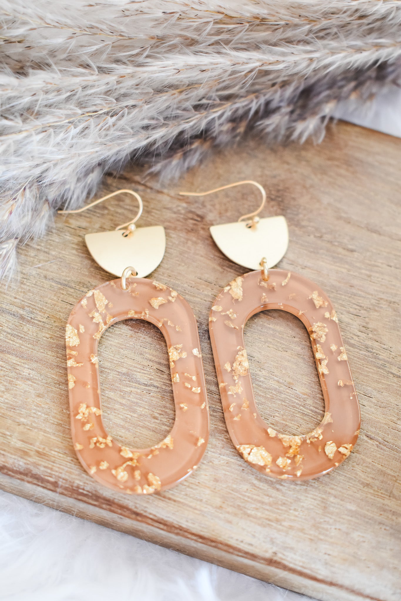 Time And Place Oval Drop Earrings