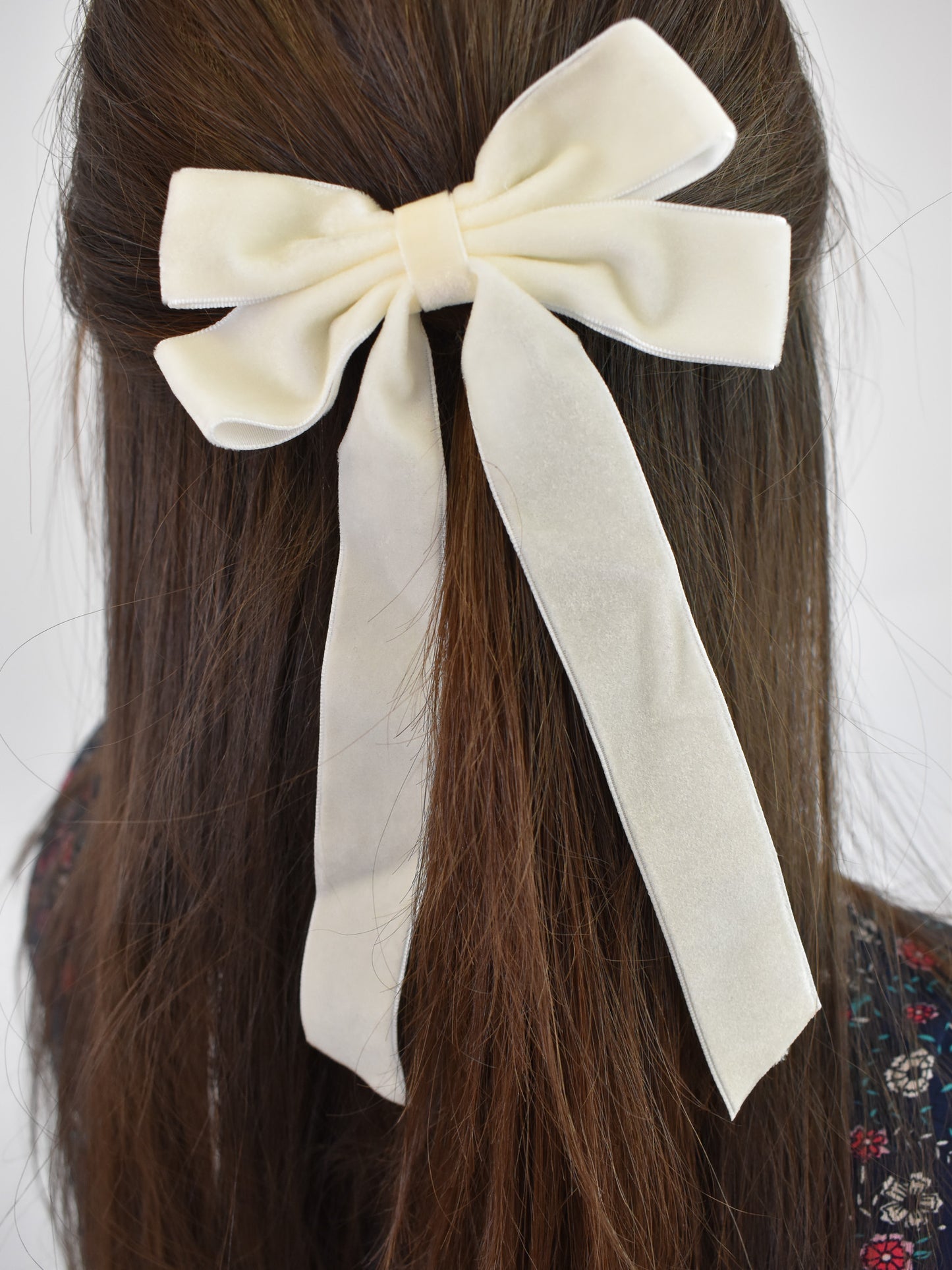 Velvet Ribbon Bow Hair Clips