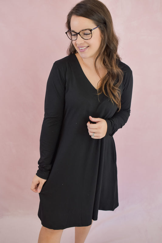 A Different Path Long Sleeve Dress