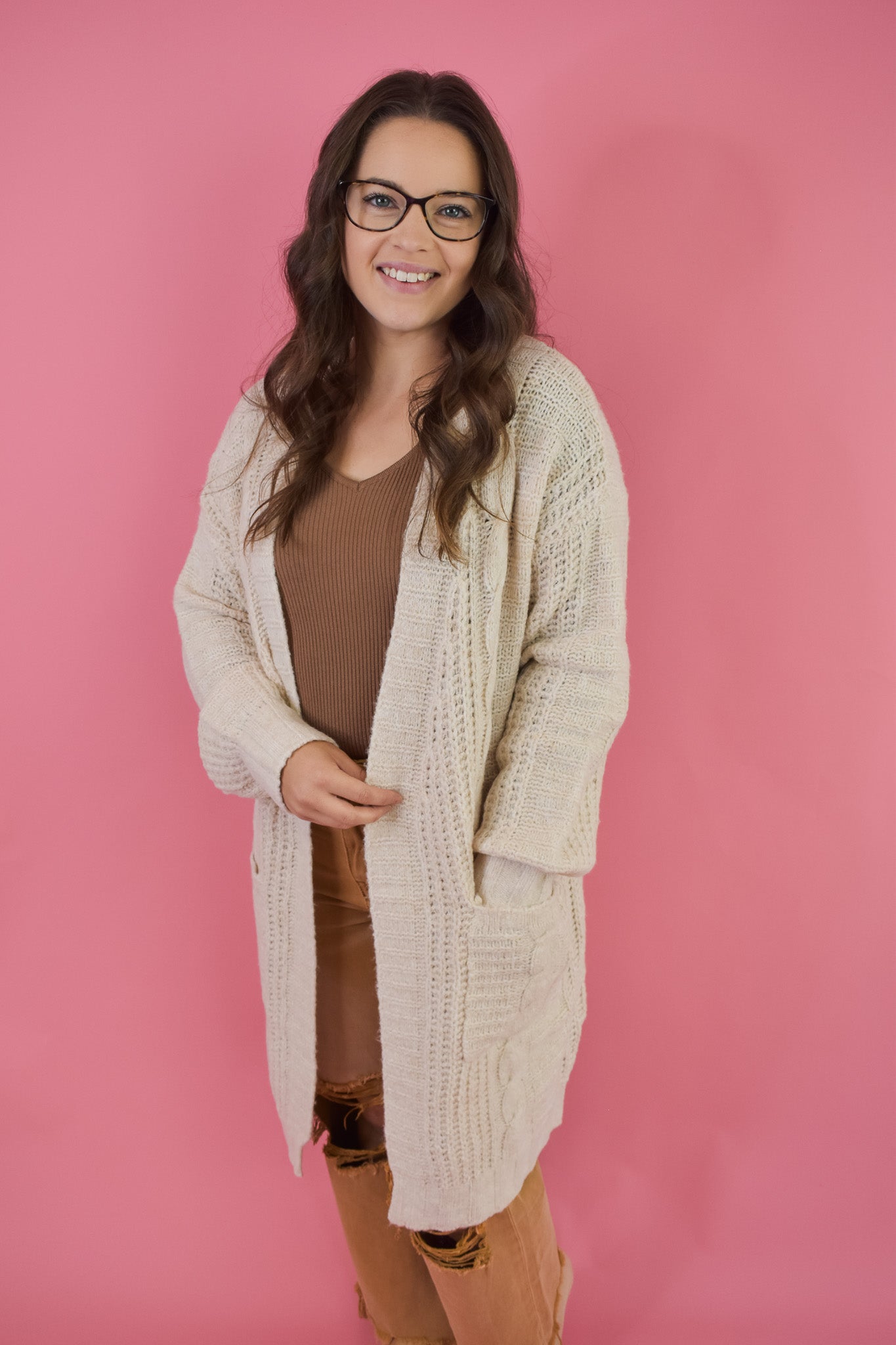 Try And Try Again Long Cardigan