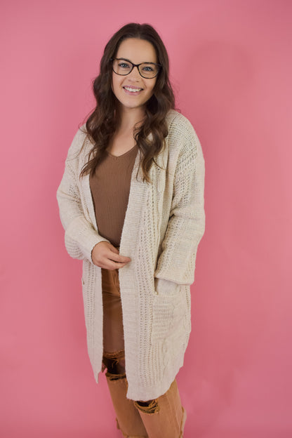 Try And Try Again Long Cardigan