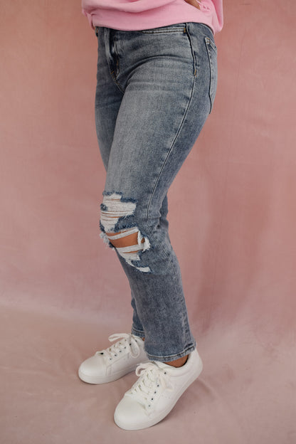 Vervet Vintage Crop Straight Jeans