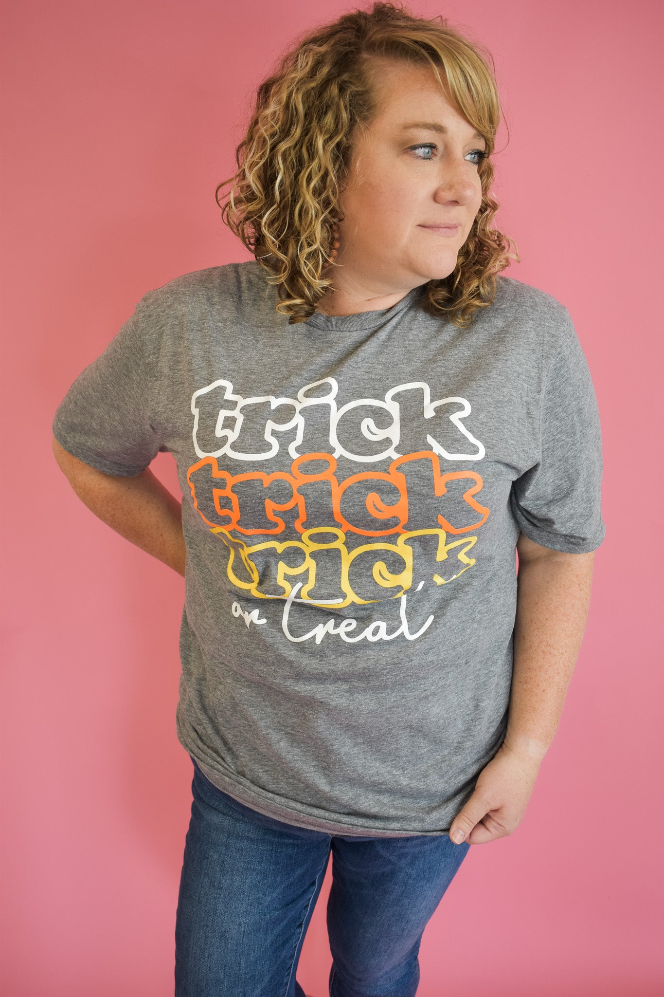 Trick Trick Or Treat Graphic Tee