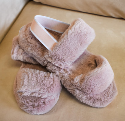 Fuzzy Faux Fur Slippers