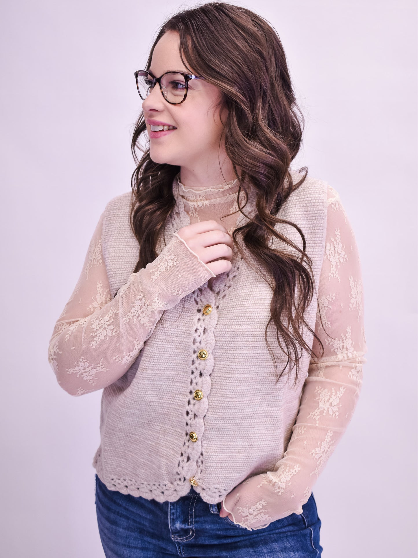 Wish For You Lace Layering Top