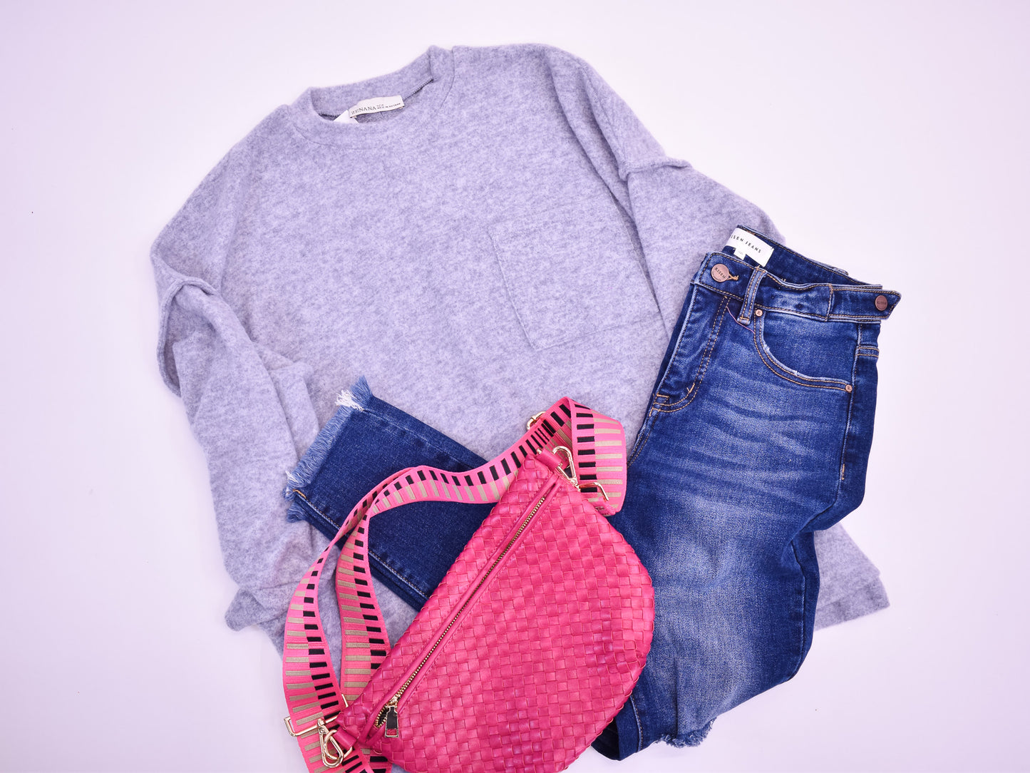 Brushed Melange Oversize Sweater