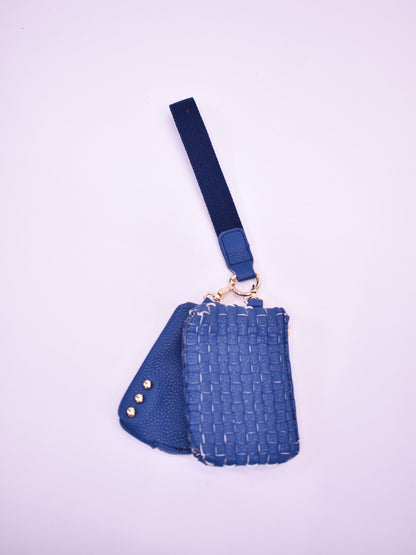 Wonderlust Woven Dual Pouch Wristlet
