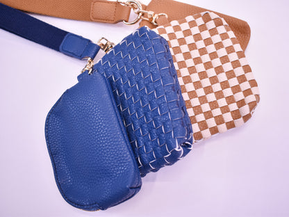 Wonderlust Woven Dual Pouch Wristlet