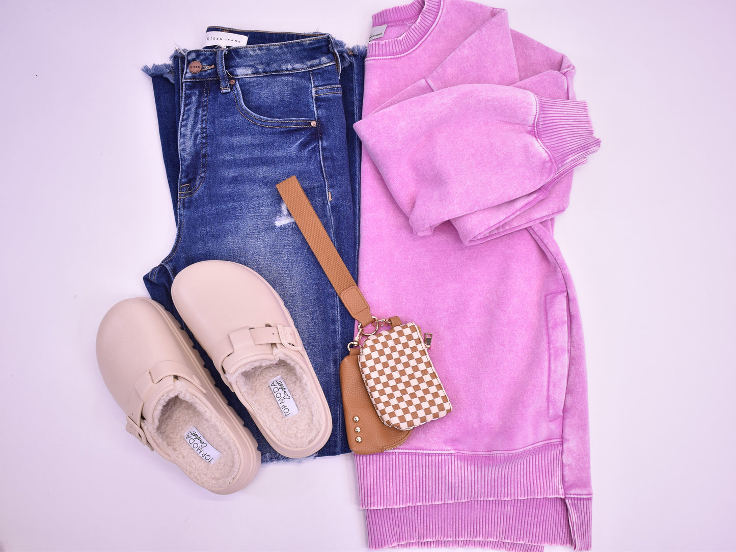 Change It Up Acid Wash Fleece Pullover