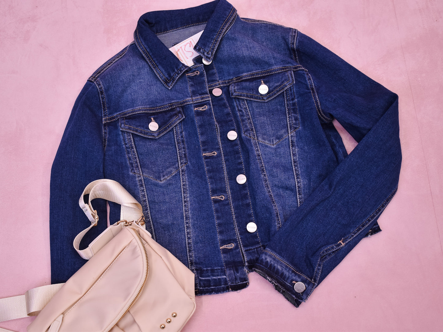 RISEN Released Hem Denim Jacket