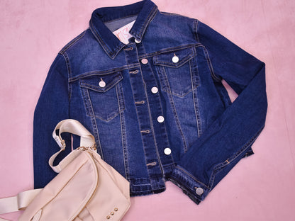 RISEN Released Hem Denim Jacket