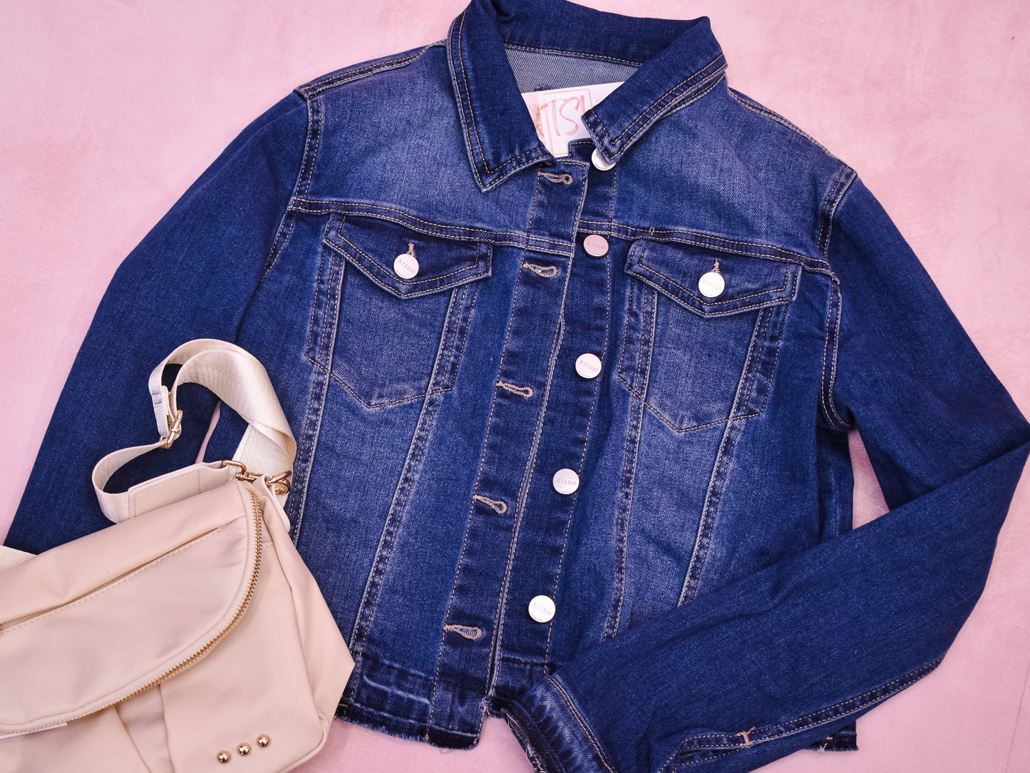 RISEN Released Hem Denim Jacket