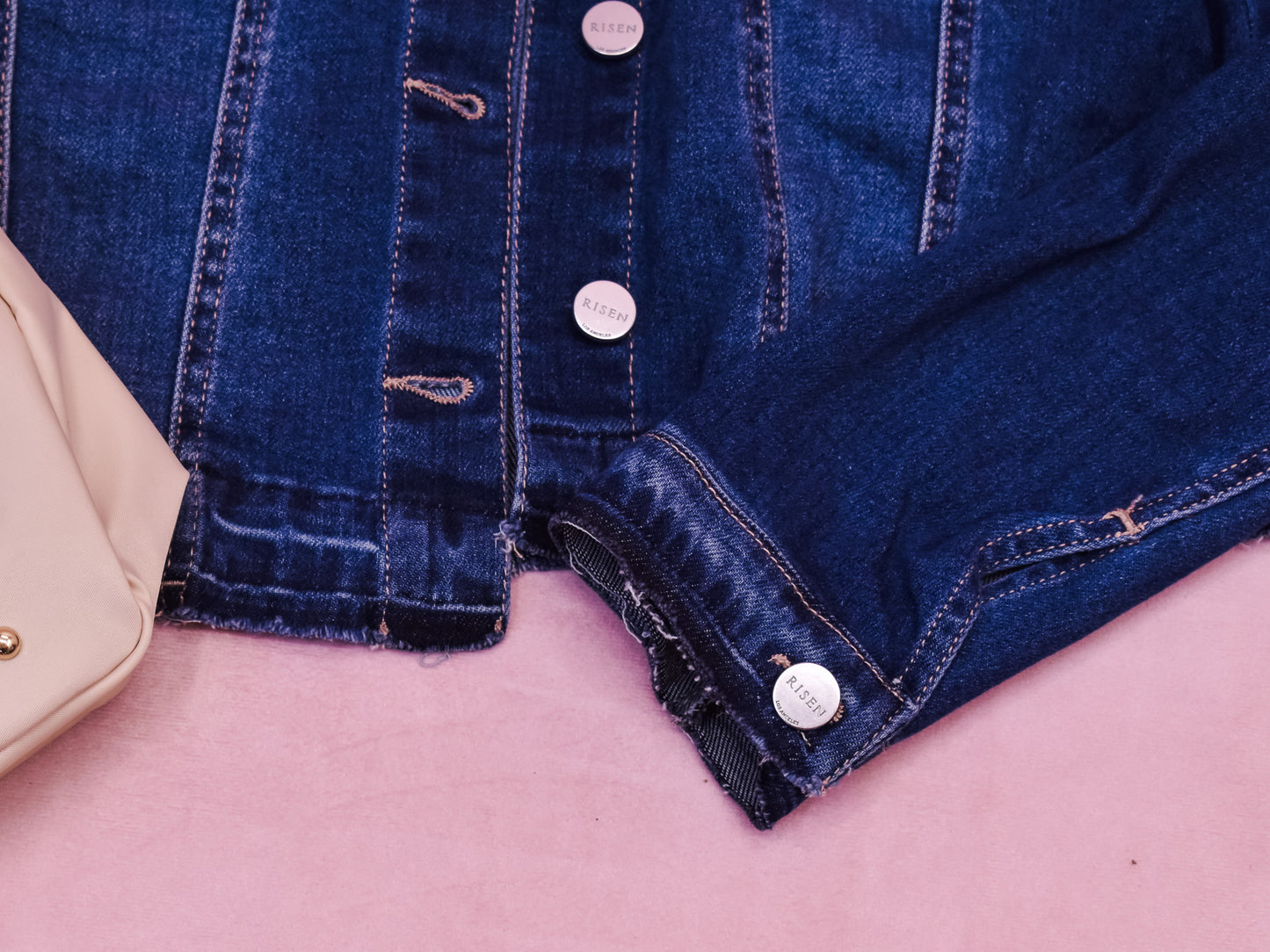 RISEN Released Hem Denim Jacket