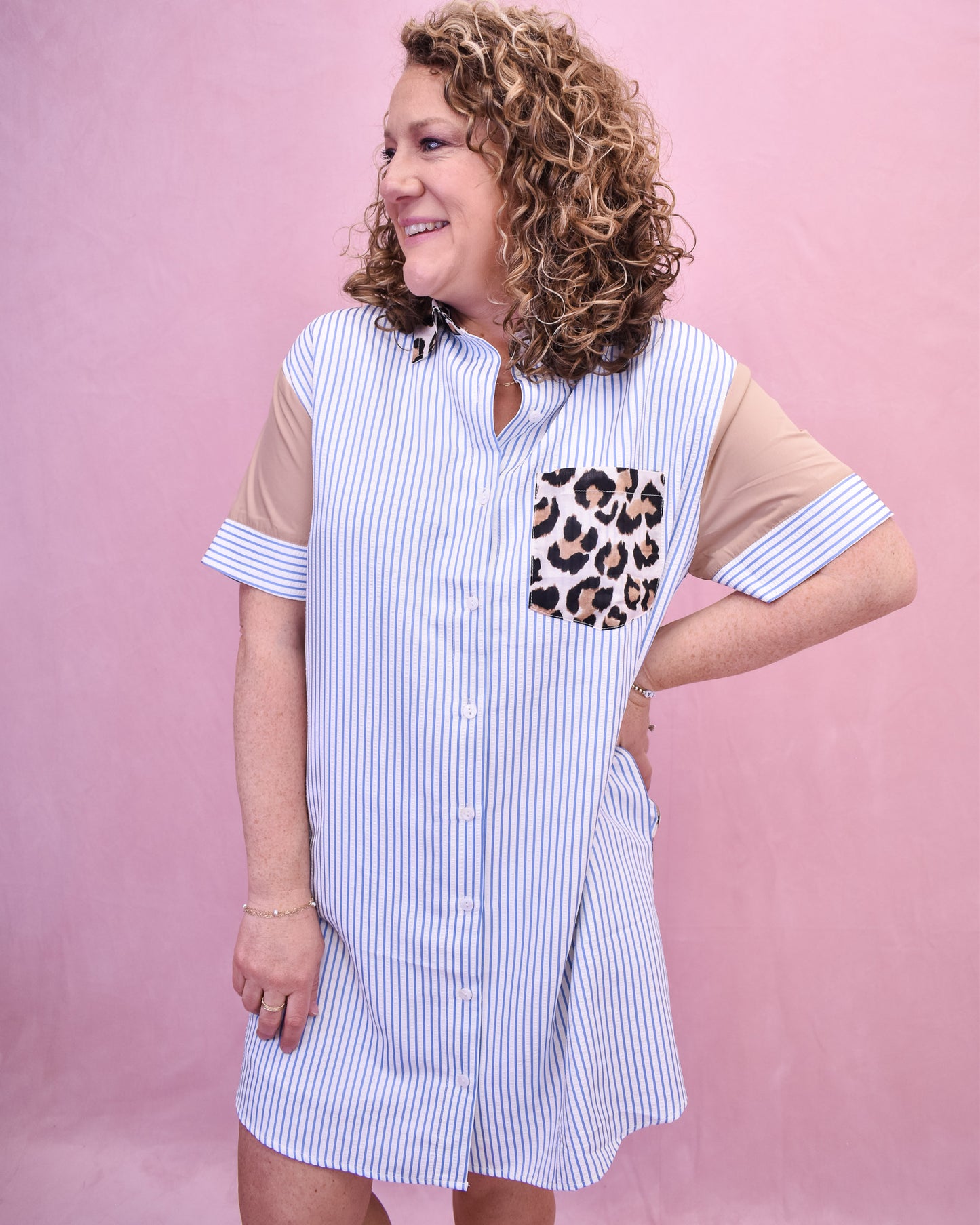 Safari Stripes Tee Dress