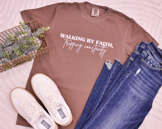 Walking By Faith - Tripping Constantly Graphic Tee