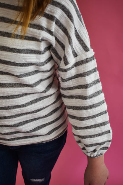 Girl's Beautiful Sounds Striped Top