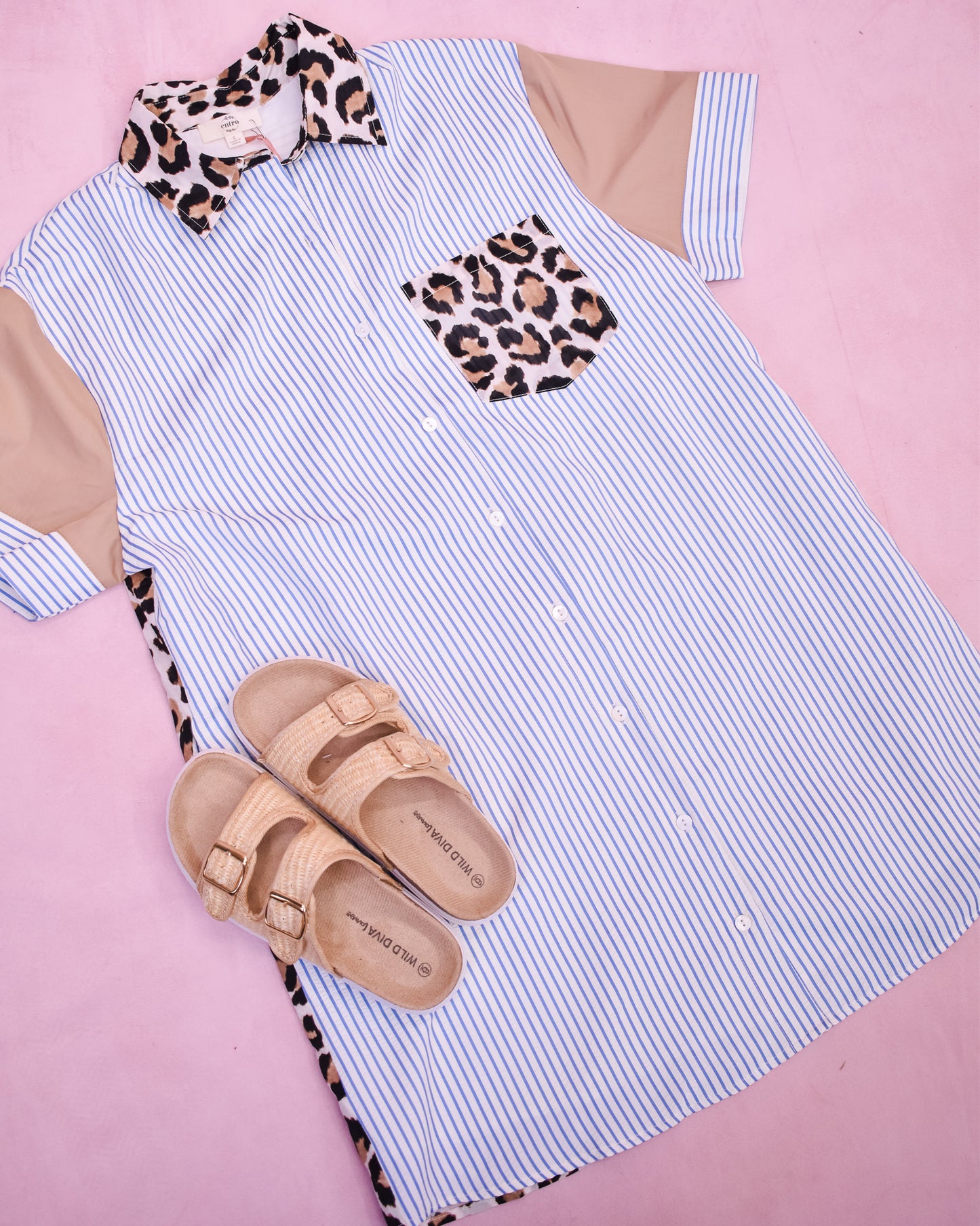 Safari Stripes Tee Dress