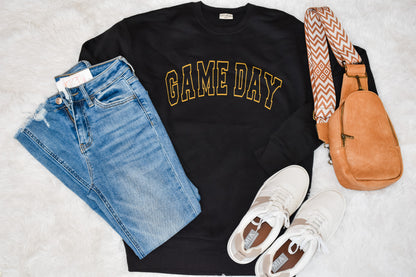 Black and Gold GameDay Pullover